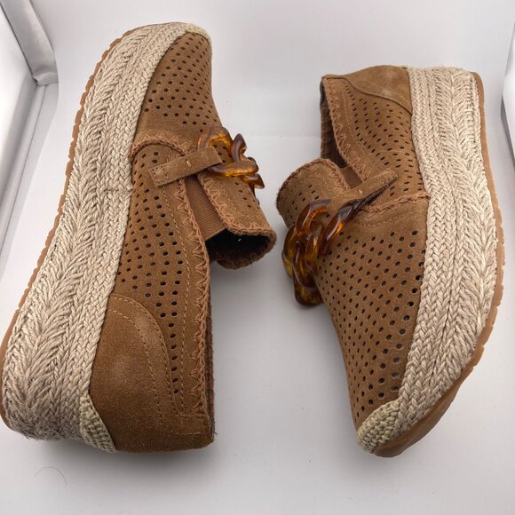 Dolce Vita Jhenee Perf Pecan Suede Slip-On Platform Sneakers Women’s 10 – NWOB - Picture 6 of 9